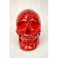 High Degree Emulation 1:1 Human Medical Skull Art Replica, 2-part, Life Size Rose Black High Degree Emulation 1:1 Human Medical Skull Art Replica, 2-part, Life Size Rose Black