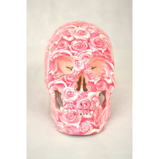 High Degree Emulation 1:1 Human Medical Skull Art Replica, 2-part, Life Size Rose White